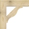 Ekena Millwork Funston Block Rough Sawn Bracket, Douglas Fir, 6"W x 28"D x 28"H BKT06X28X28FST05RDF - alternate 2